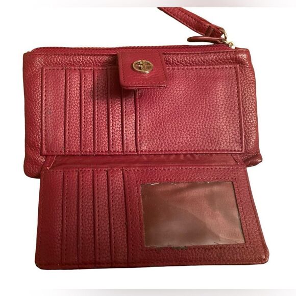 Giani Bernini Red Leather Wallet - Picture 2 of 8
